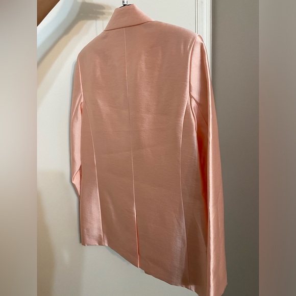 MAJE Vasila Double-breasted Satin Blazer in Pink Size 36 - Picture 12 of 16